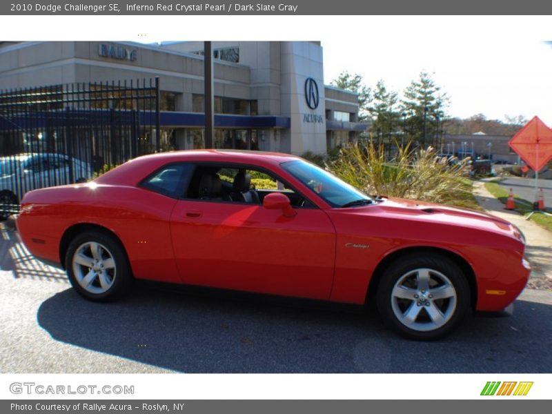 Inferno Red Crystal Pearl / Dark Slate Gray 2010 Dodge Challenger SE