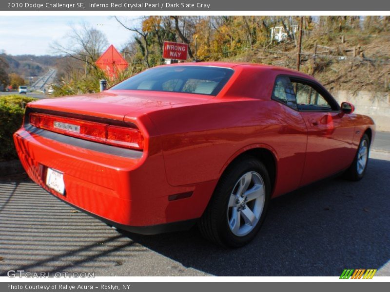 Inferno Red Crystal Pearl / Dark Slate Gray 2010 Dodge Challenger SE