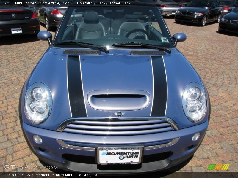 Cool Blue Metallic / Black/Panther Black 2005 Mini Cooper S Convertible