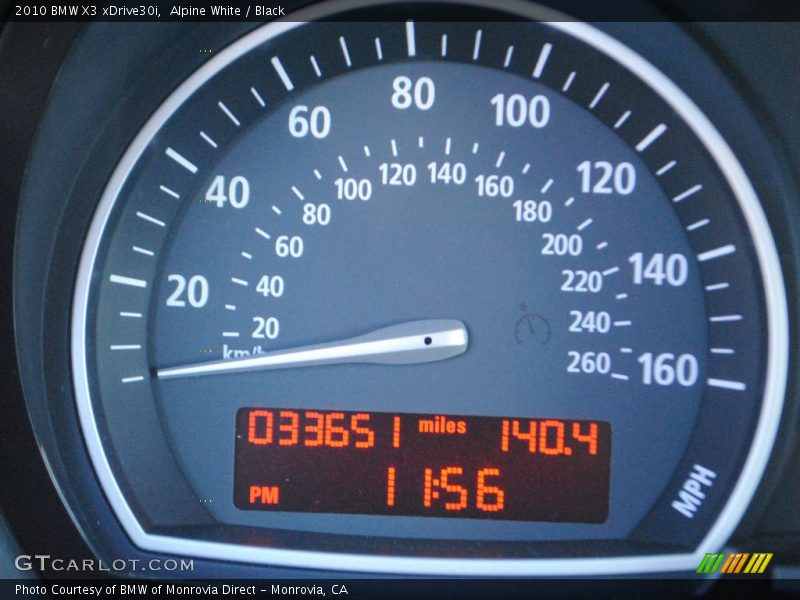 Alpine White / Black 2010 BMW X3 xDrive30i