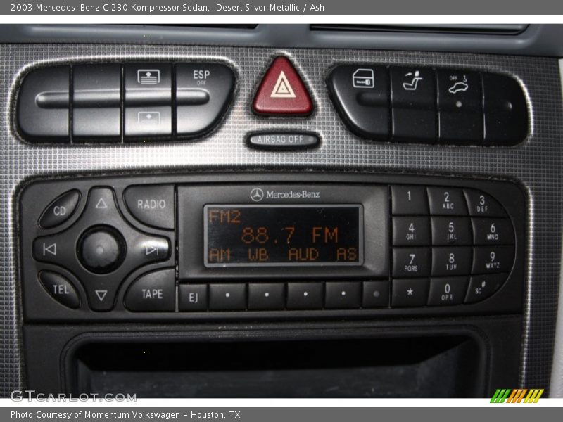 Desert Silver Metallic / Ash 2003 Mercedes-Benz C 230 Kompressor Sedan