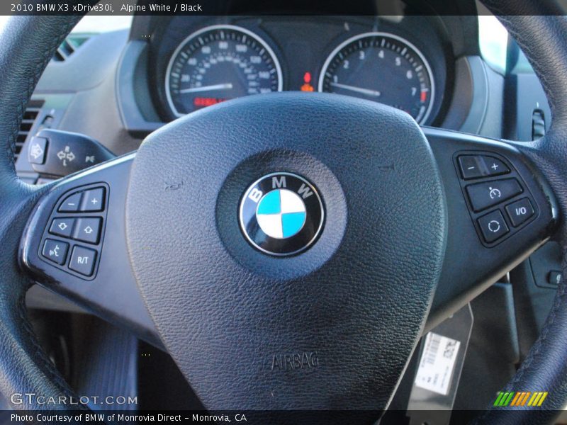 Alpine White / Black 2010 BMW X3 xDrive30i