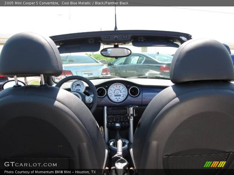 Cool Blue Metallic / Black/Panther Black 2005 Mini Cooper S Convertible