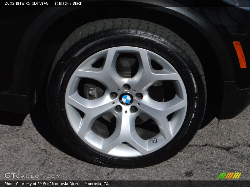 Jet Black / Black 2009 BMW X5 xDrive48i