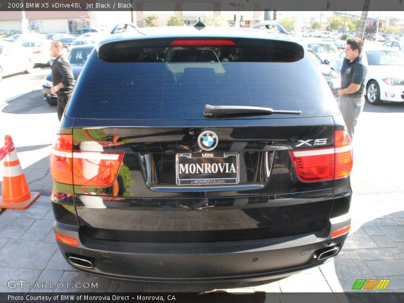 Jet Black / Black 2009 BMW X5 xDrive48i