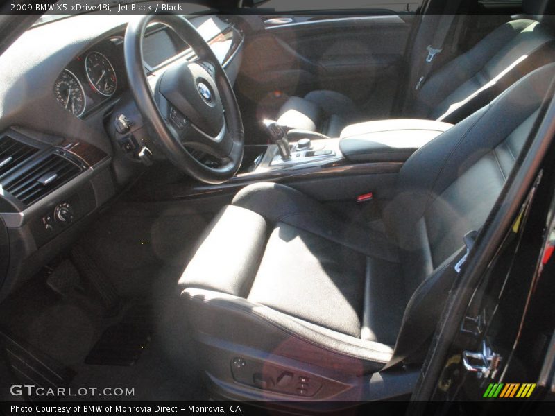 Jet Black / Black 2009 BMW X5 xDrive48i