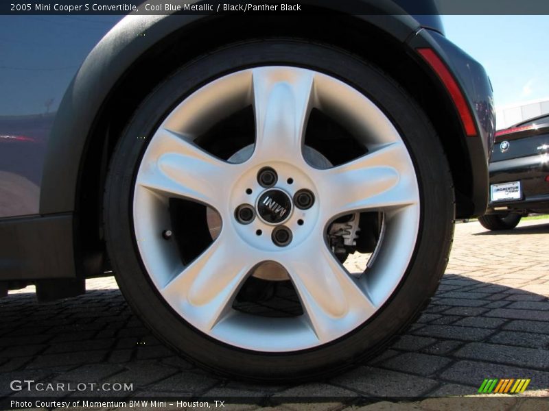 Cool Blue Metallic / Black/Panther Black 2005 Mini Cooper S Convertible