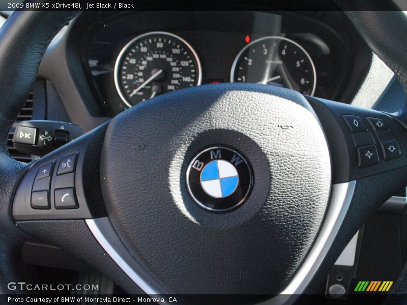 Jet Black / Black 2009 BMW X5 xDrive48i