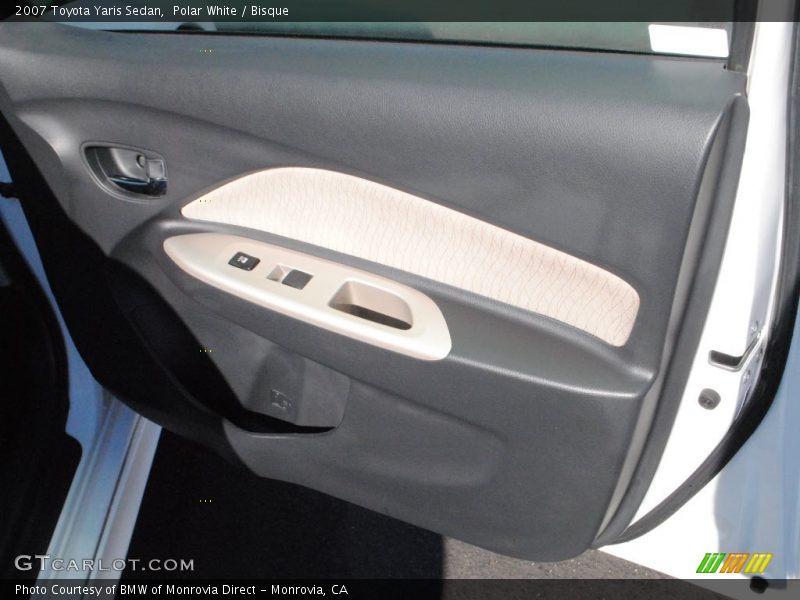 Polar White / Bisque 2007 Toyota Yaris Sedan