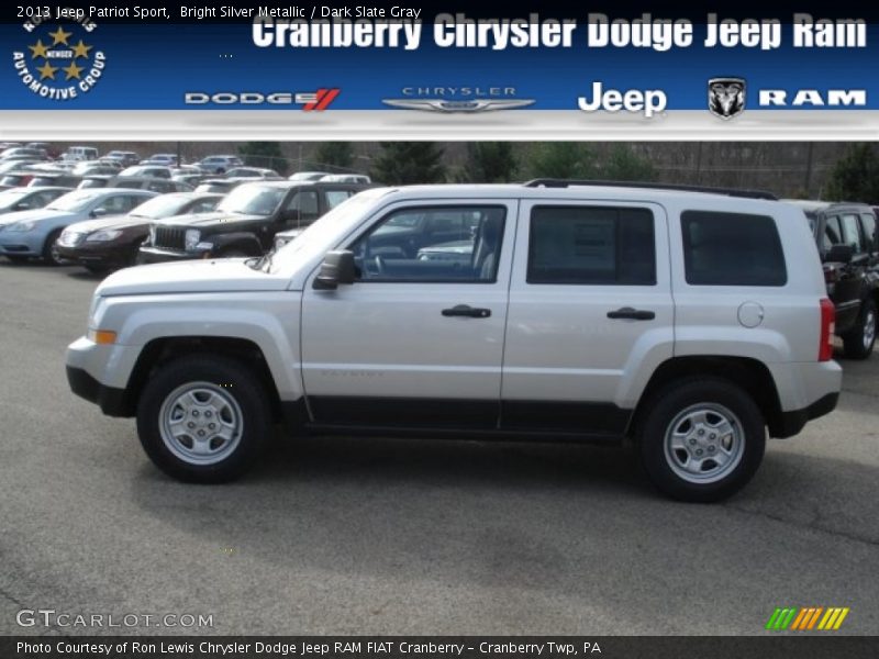 Bright Silver Metallic / Dark Slate Gray 2013 Jeep Patriot Sport