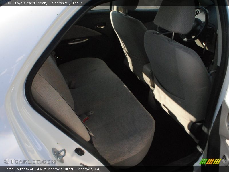 Polar White / Bisque 2007 Toyota Yaris Sedan