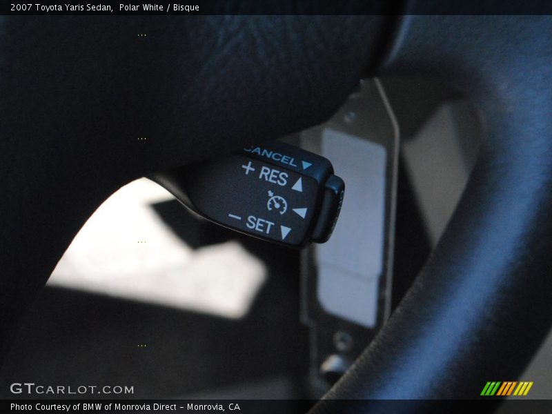 Polar White / Bisque 2007 Toyota Yaris Sedan