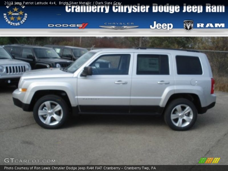 Bright Silver Metallic / Dark Slate Gray 2013 Jeep Patriot Latitude 4x4