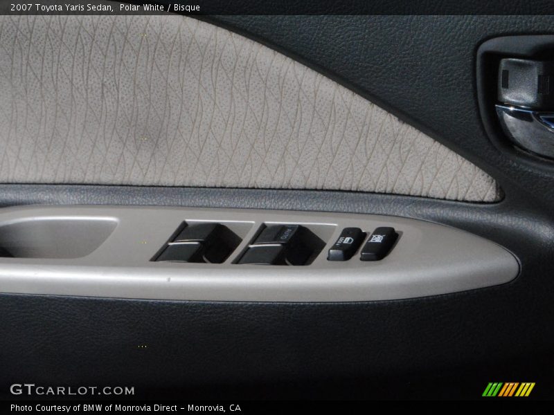 Polar White / Bisque 2007 Toyota Yaris Sedan