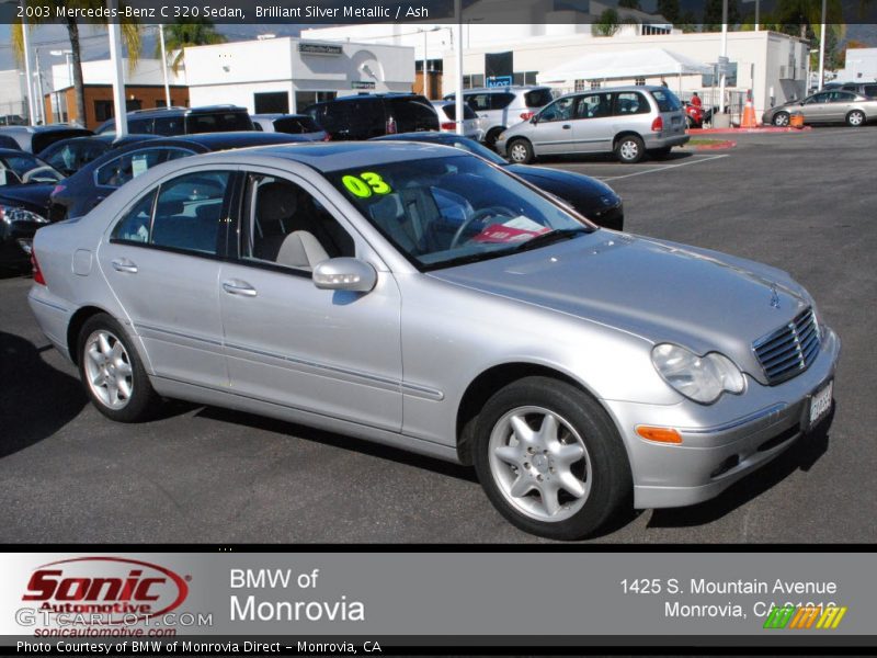 Brilliant Silver Metallic / Ash 2003 Mercedes-Benz C 320 Sedan