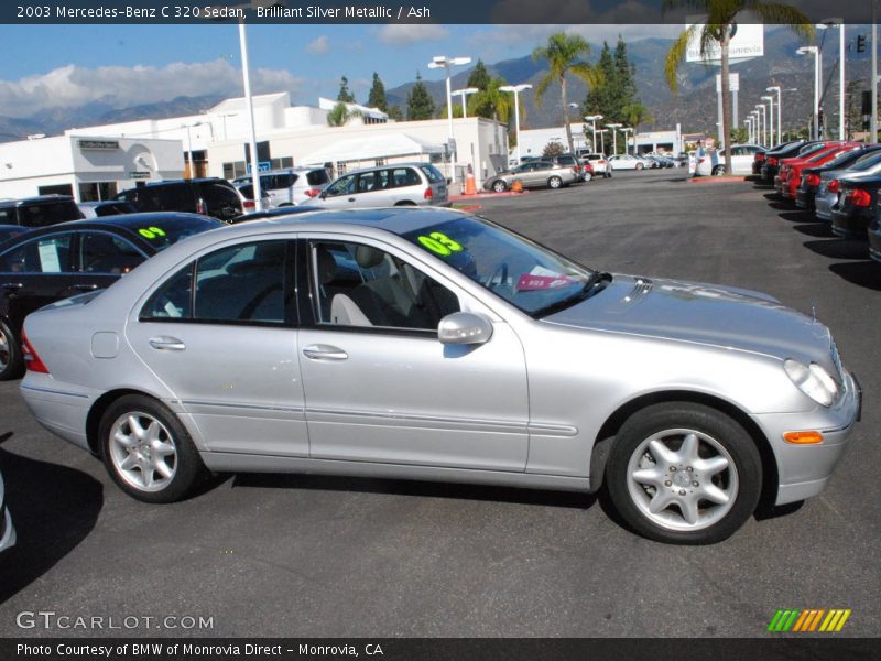 Brilliant Silver Metallic / Ash 2003 Mercedes-Benz C 320 Sedan