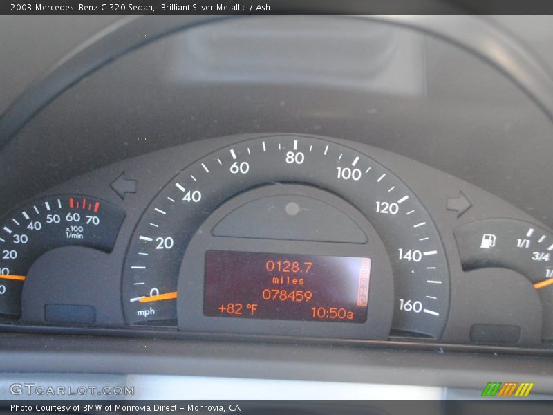 Brilliant Silver Metallic / Ash 2003 Mercedes-Benz C 320 Sedan