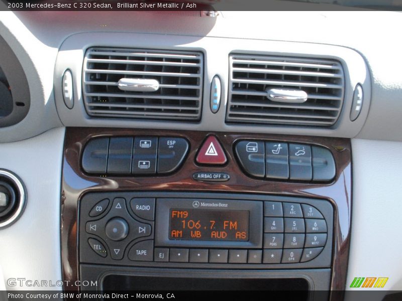 Brilliant Silver Metallic / Ash 2003 Mercedes-Benz C 320 Sedan