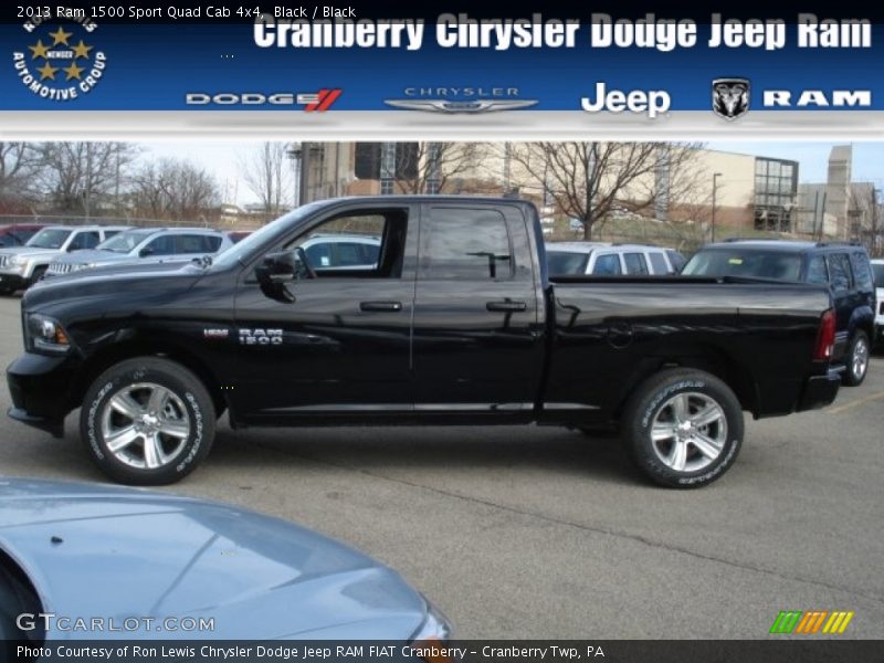 Black / Black 2013 Ram 1500 Sport Quad Cab 4x4