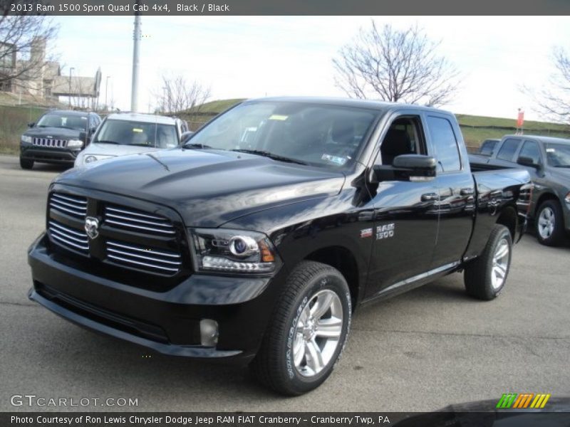 Black / Black 2013 Ram 1500 Sport Quad Cab 4x4
