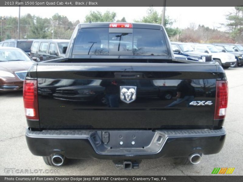 Black / Black 2013 Ram 1500 Sport Quad Cab 4x4