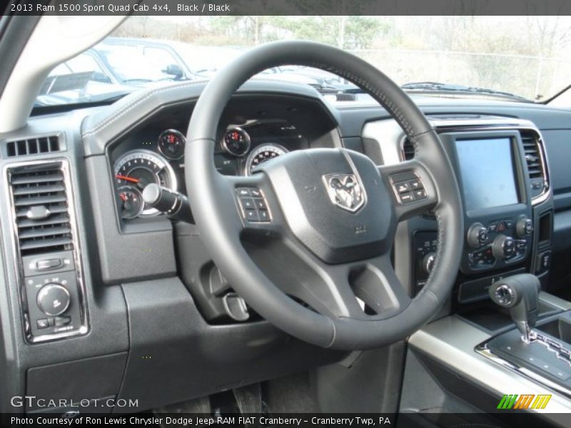 Black / Black 2013 Ram 1500 Sport Quad Cab 4x4