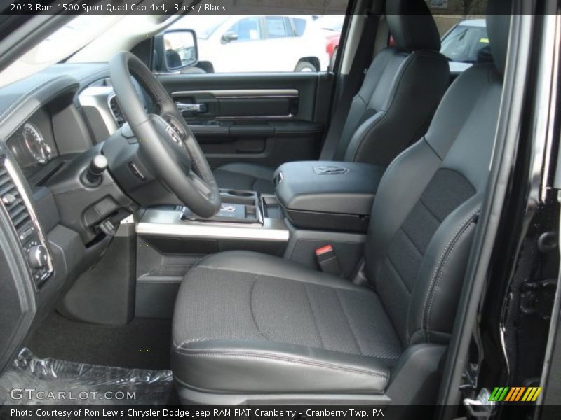  2013 1500 Sport Quad Cab 4x4 Black Interior