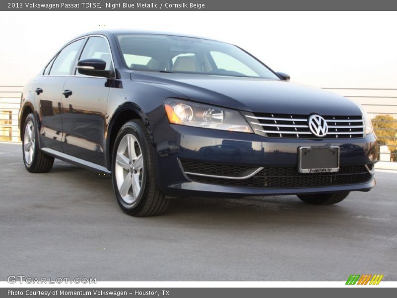 Night Blue Metallic / Cornsilk Beige 2013 Volkswagen Passat TDI SE