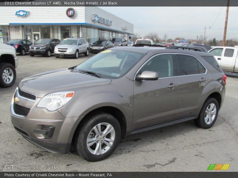 Mocha Steel Metallic / Jet Black 2011 Chevrolet Equinox LT AWD