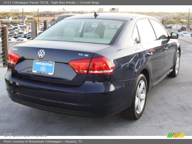 Night Blue Metallic / Cornsilk Beige 2013 Volkswagen Passat TDI SE