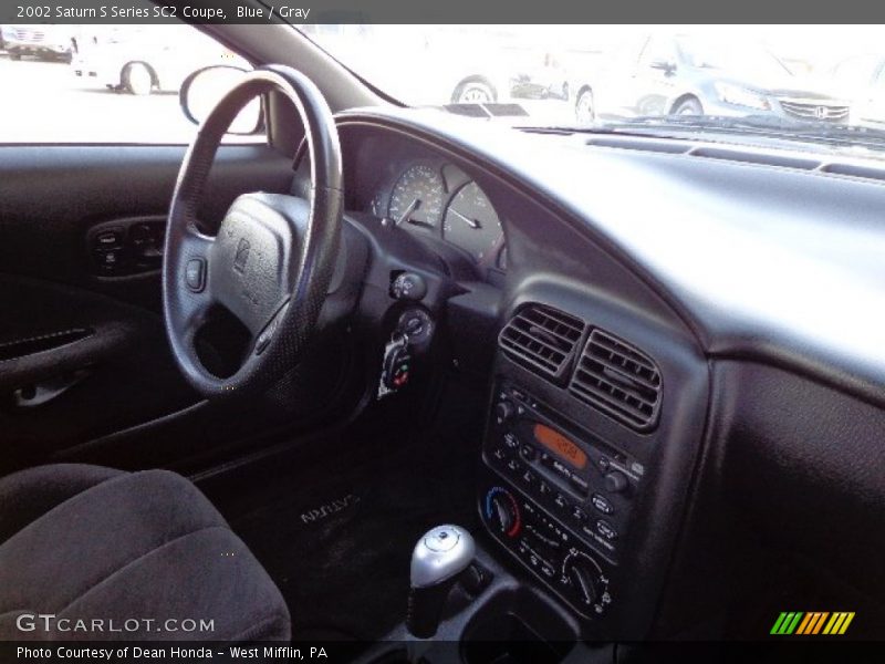 Blue / Gray 2002 Saturn S Series SC2 Coupe