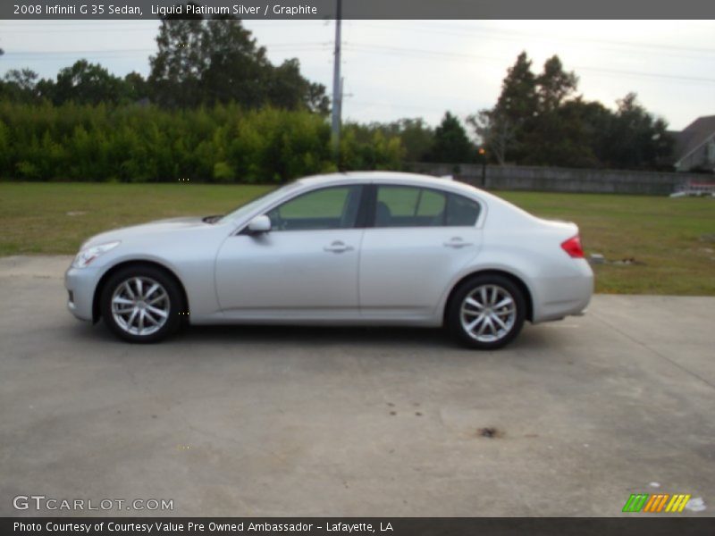 Liquid Platinum Silver / Graphite 2008 Infiniti G 35 Sedan