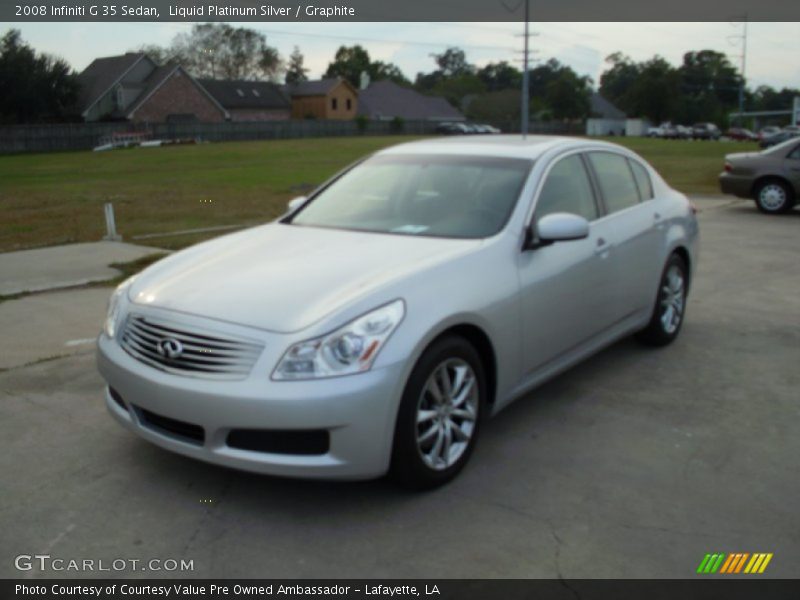 Liquid Platinum Silver / Graphite 2008 Infiniti G 35 Sedan