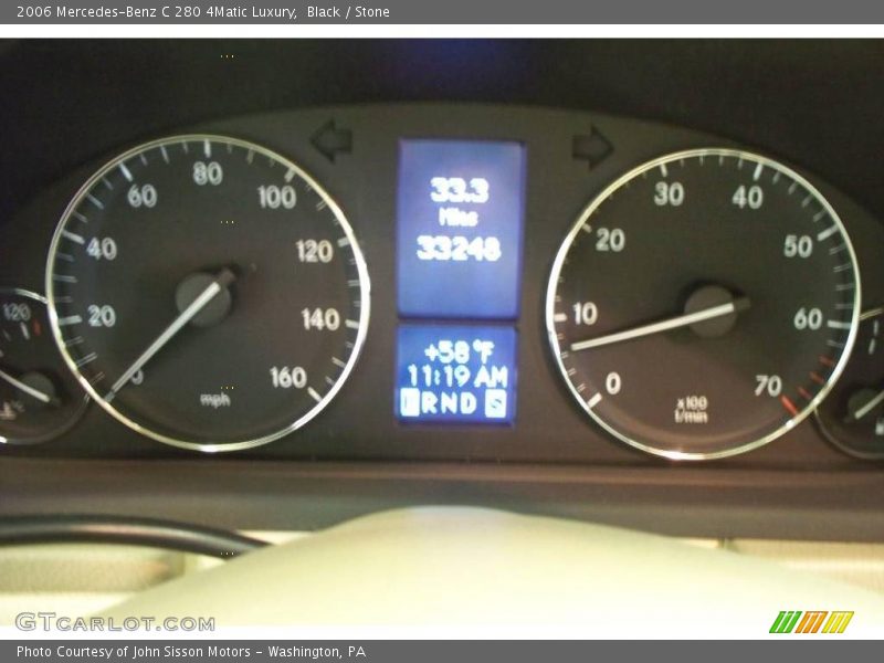Black / Stone 2006 Mercedes-Benz C 280 4Matic Luxury