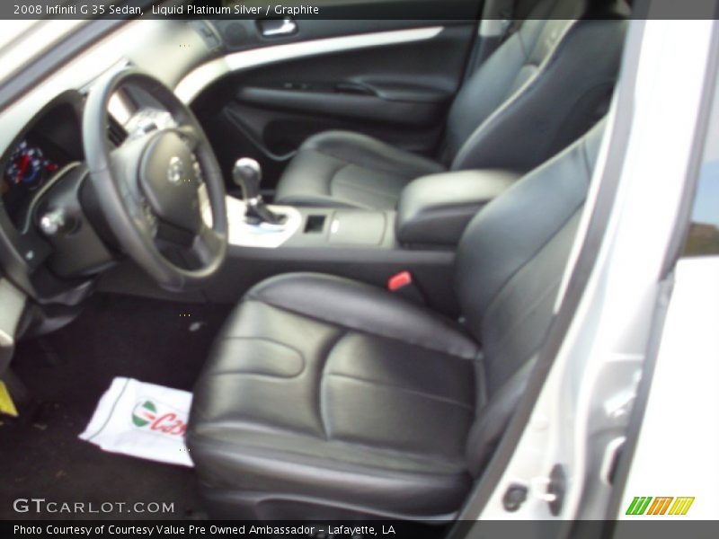 Liquid Platinum Silver / Graphite 2008 Infiniti G 35 Sedan