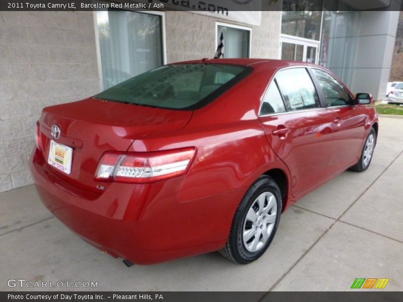 Barcelona Red Metallic / Ash 2011 Toyota Camry LE