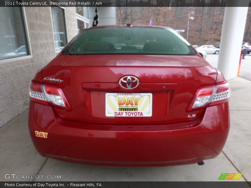 Barcelona Red Metallic / Ash 2011 Toyota Camry LE