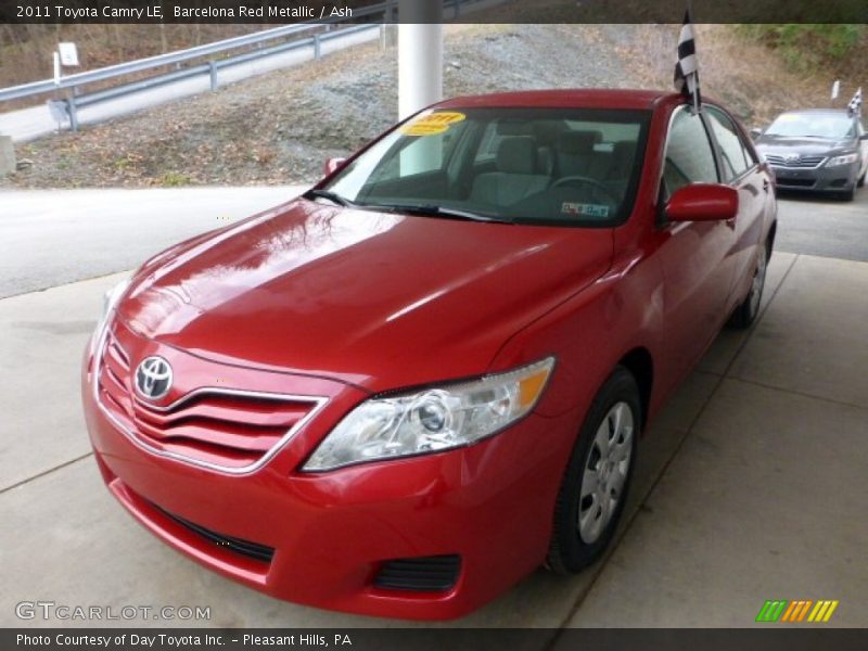 Barcelona Red Metallic / Ash 2011 Toyota Camry LE