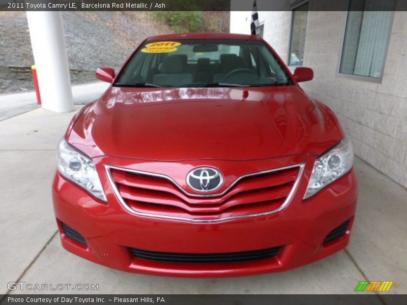 Barcelona Red Metallic / Ash 2011 Toyota Camry LE