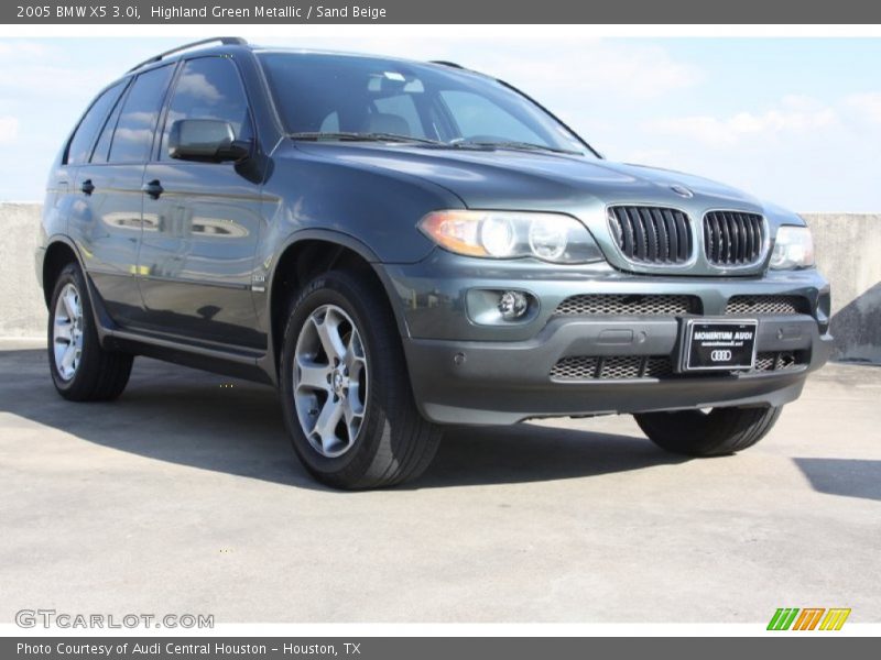 Highland Green Metallic / Sand Beige 2005 BMW X5 3.0i
