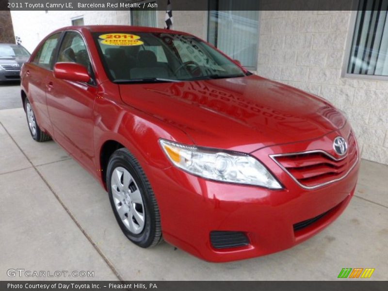 Barcelona Red Metallic / Ash 2011 Toyota Camry LE