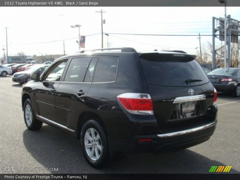 Black / Sand Beige 2012 Toyota Highlander V6 4WD
