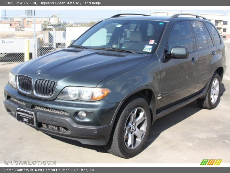 Highland Green Metallic / Sand Beige 2005 BMW X5 3.0i