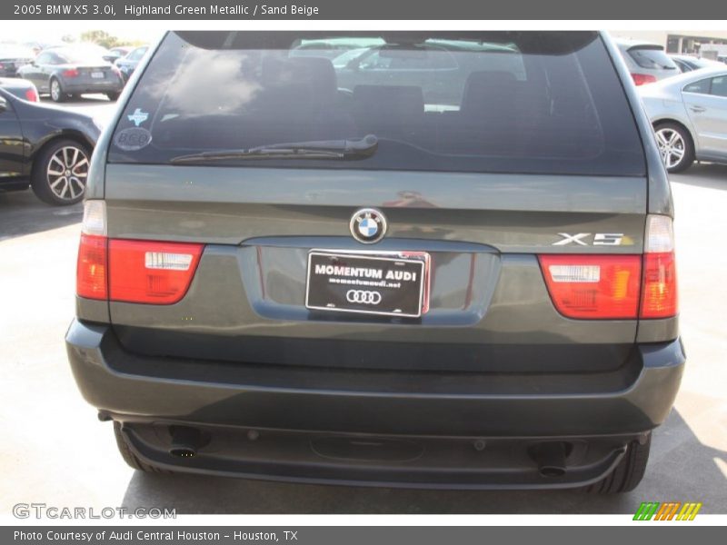 Highland Green Metallic / Sand Beige 2005 BMW X5 3.0i