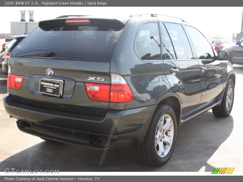 Highland Green Metallic / Sand Beige 2005 BMW X5 3.0i