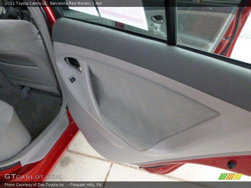Barcelona Red Metallic / Ash 2011 Toyota Camry LE