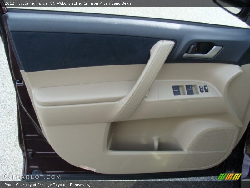 Sizzling Crimson Mica / Sand Beige 2012 Toyota Highlander V6 4WD