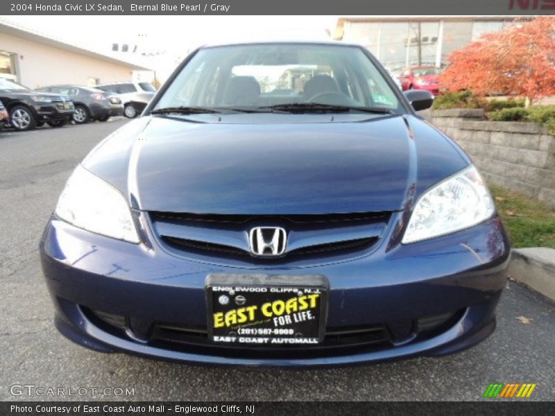 Eternal Blue Pearl / Gray 2004 Honda Civic LX Sedan