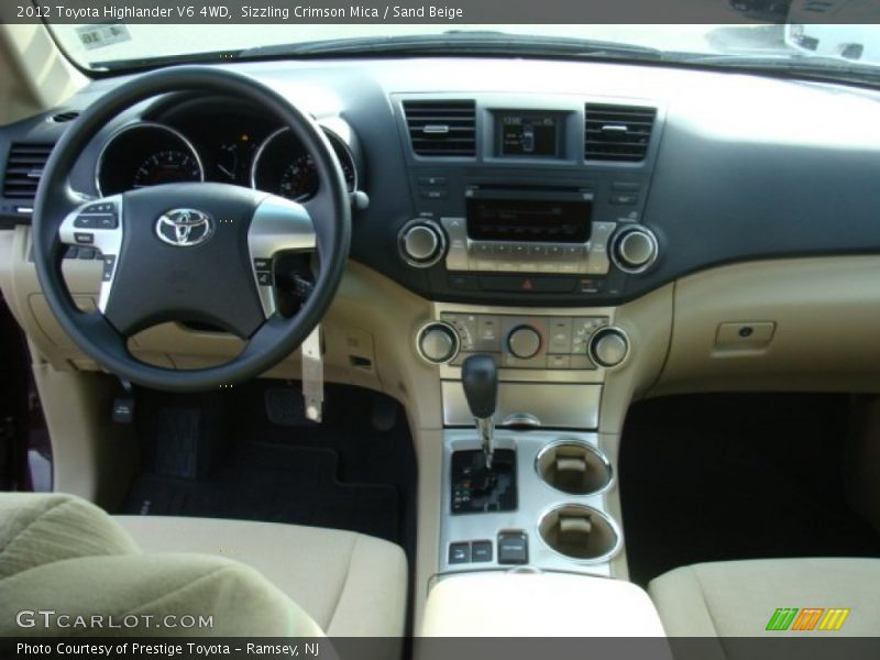 Sizzling Crimson Mica / Sand Beige 2012 Toyota Highlander V6 4WD