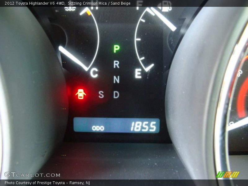 Sizzling Crimson Mica / Sand Beige 2012 Toyota Highlander V6 4WD